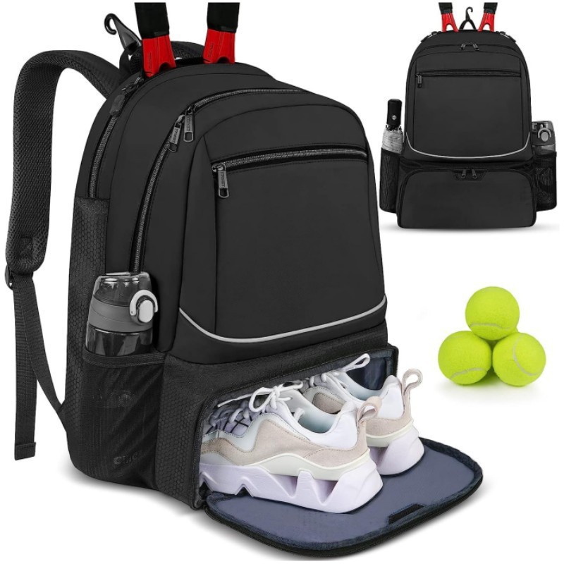 Backpack Racket Bag - Large Capacity Tennis Backpack Sports Racket