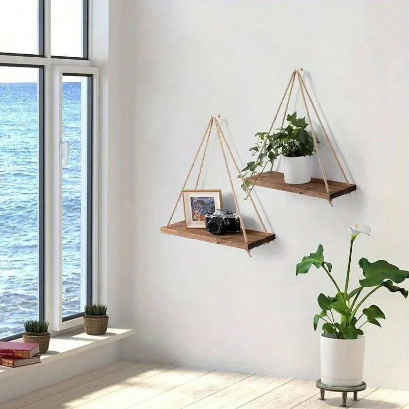 1PC Wooden Swing Hanging Hemp  - Badminton Live ulasan dan harga