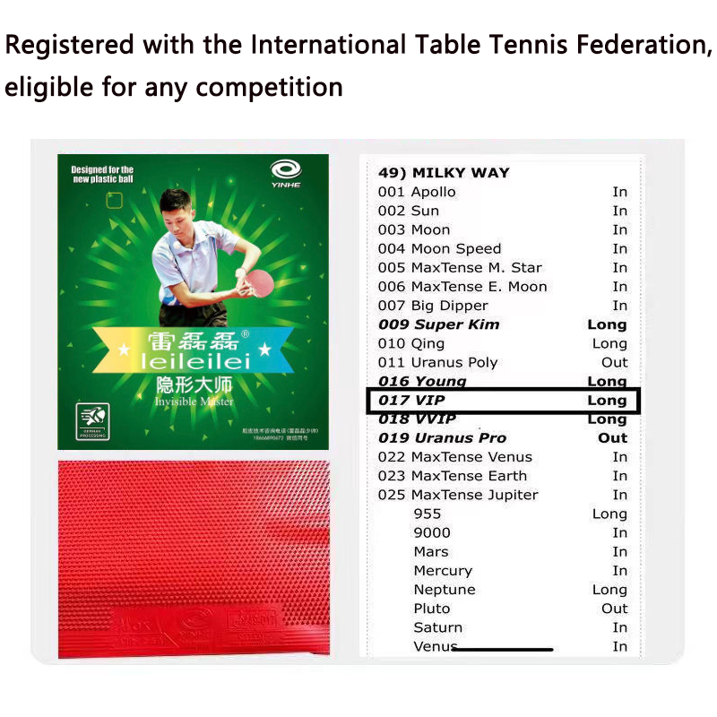 YINHE Long Pimples OX Table Te - Badminton Single ulasan dan harga