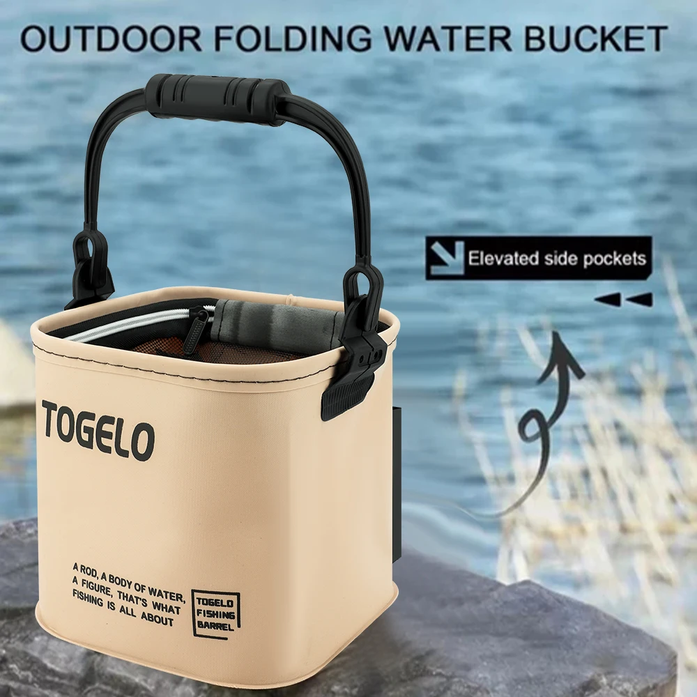 Outdoor Fishing Bucket Foldabl - Badminton Live ulasan dan harga