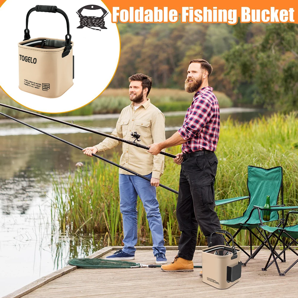 Outdoor Fishing Bucket Foldabl - Badminton Live ulasan dan harga