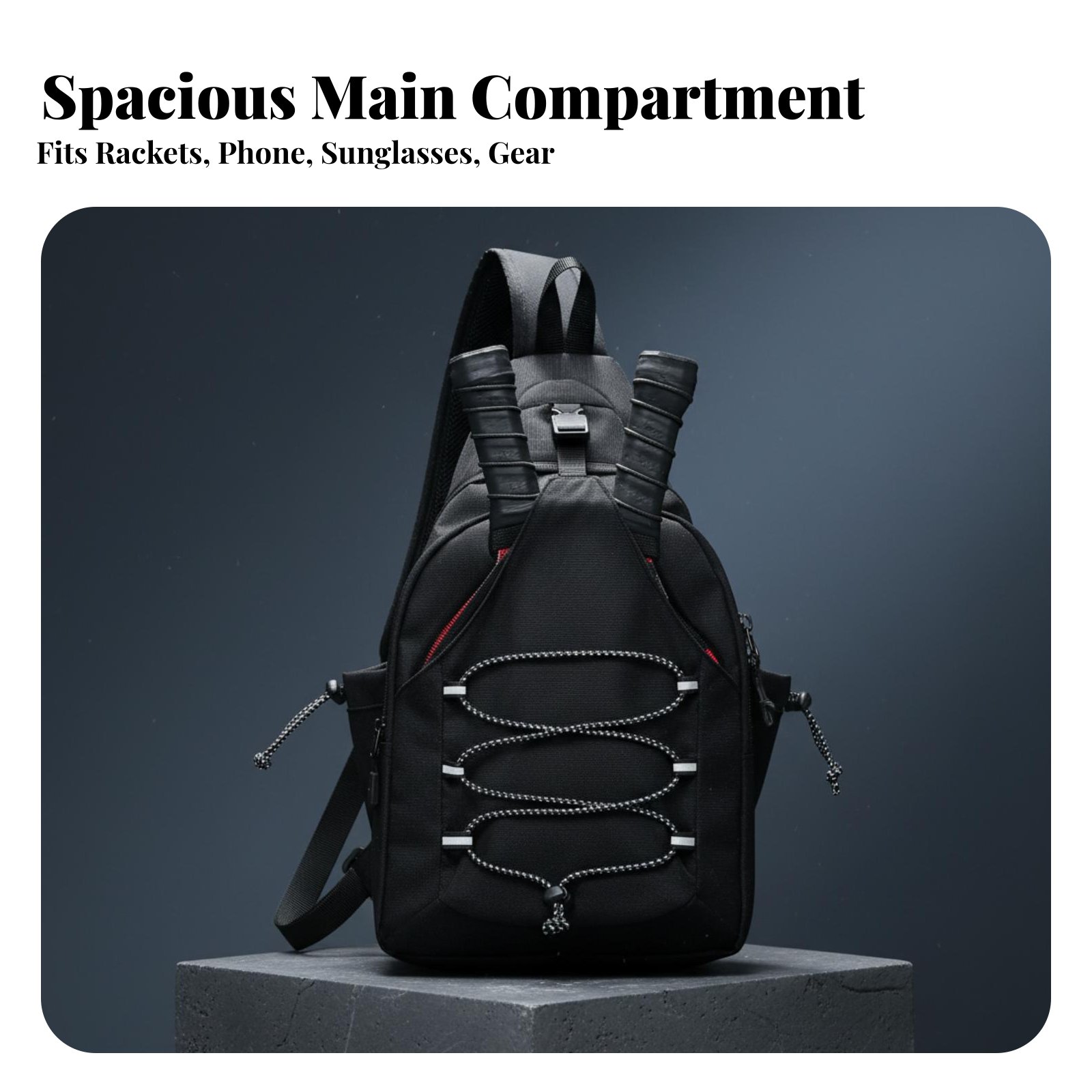 Pickleball Bag Multi-Pocket De - Backpack Racket Bag ulasan dan harga