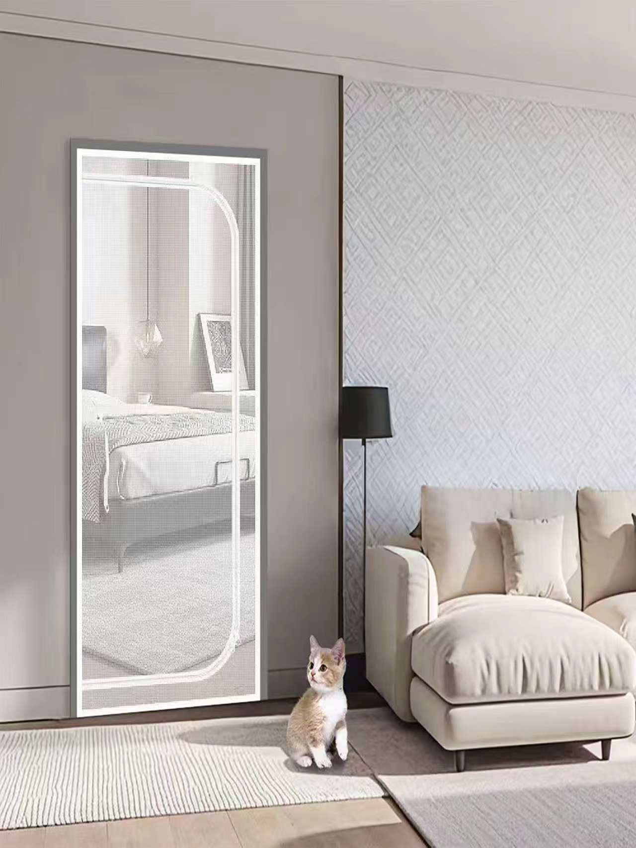 Zipper Screen Door Net D-Shape - Badminton Live ulasan dan harga