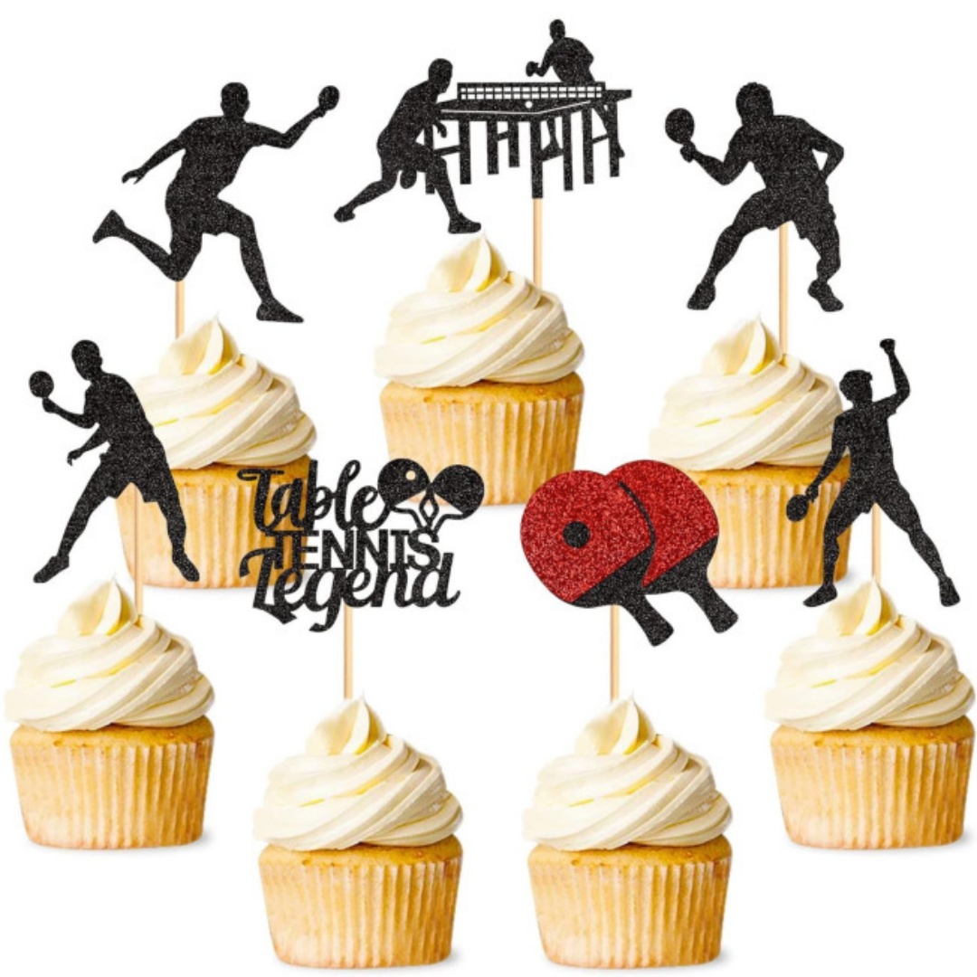 Ping Pong Cake Topper Happy Bi - Badminton Quotes ulasan dan harga