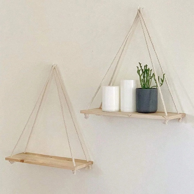 1PC Wooden Swing Hanging Hemp  - Badminton Live ulasan dan harga