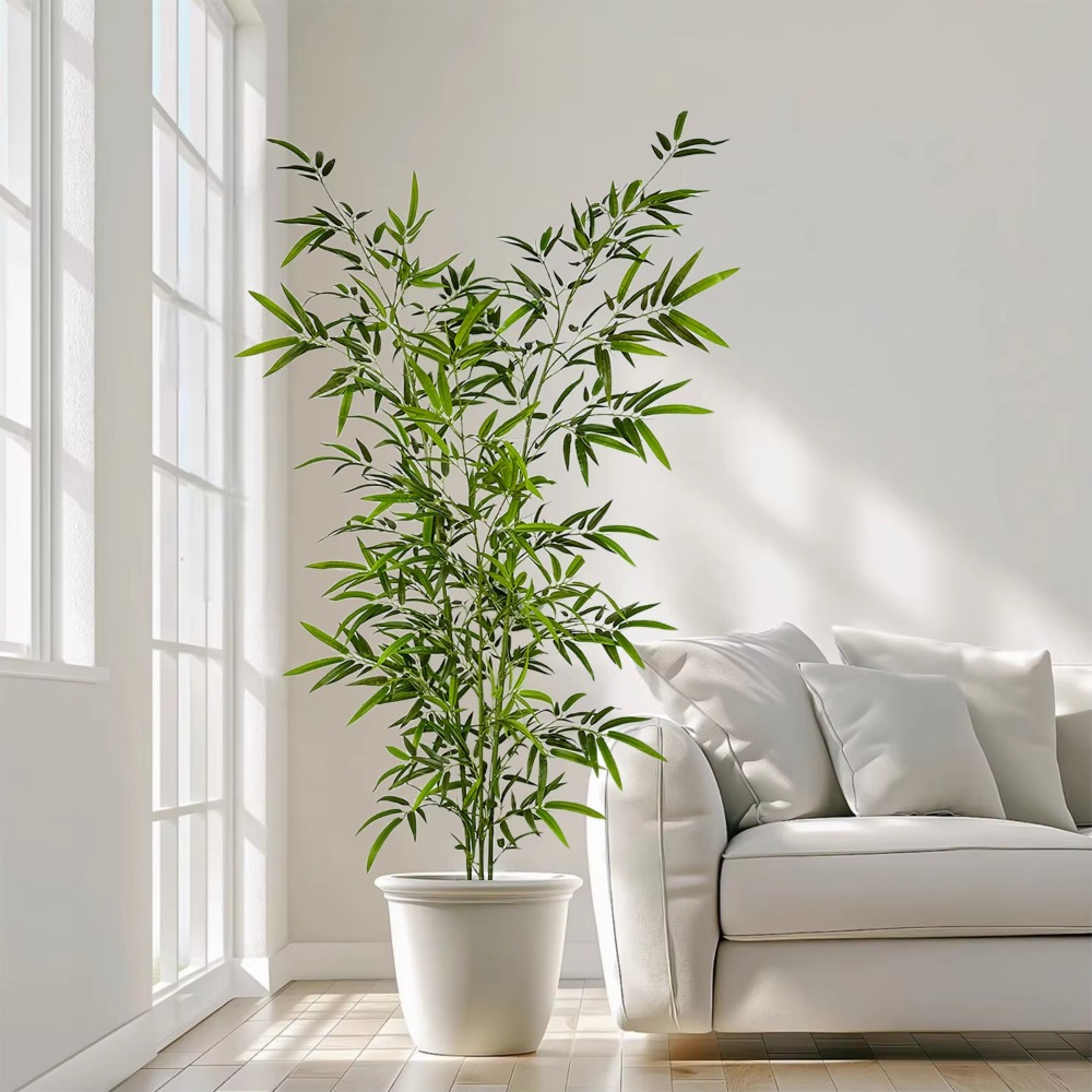 Artificial Green Bamboo PU+PVC - Badminton Live ulasan dan harga