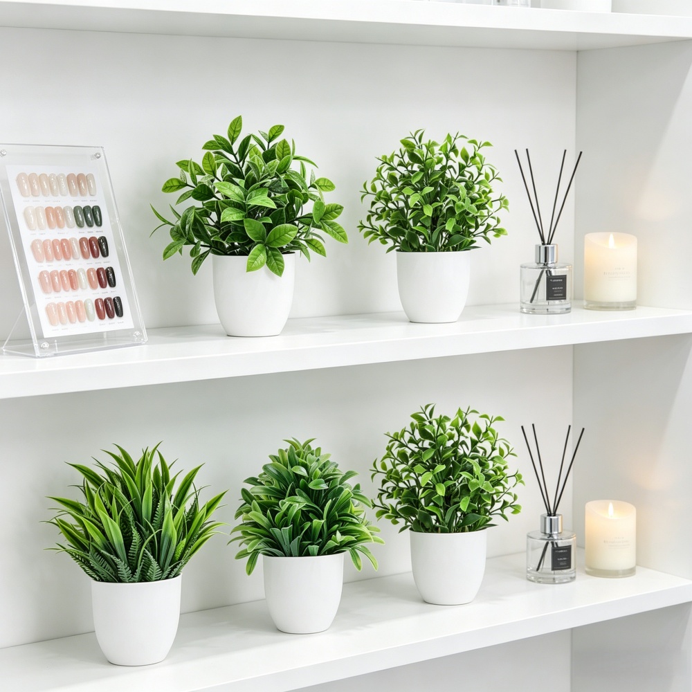 4pcs/set Mini Artificial Plant - Badminton Live ulasan dan harga