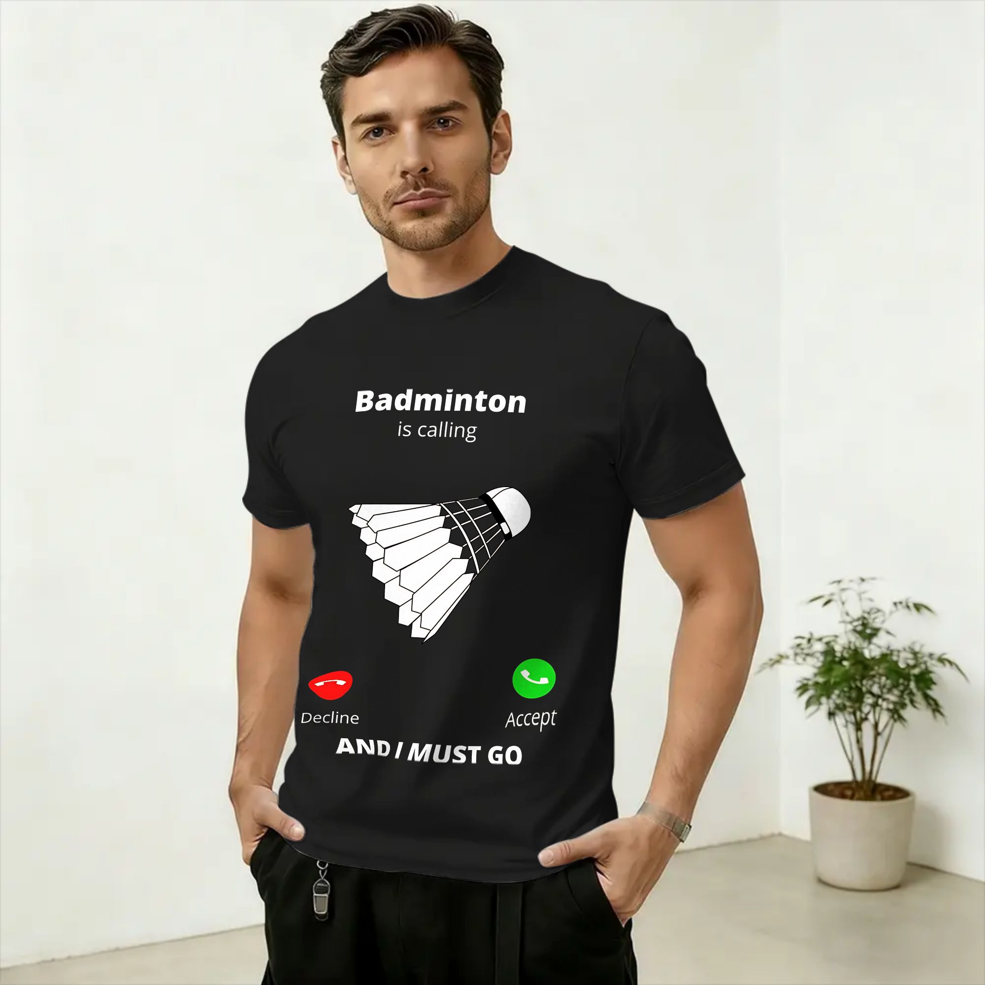 Casual Badminton is Calling T- - Badminton Is Calling ulasan dan harga